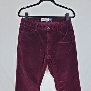 Gap Corduroy Pants Bootcut Womens 8 Burgundy Red Y2K Preppy Retro Whimsigoth